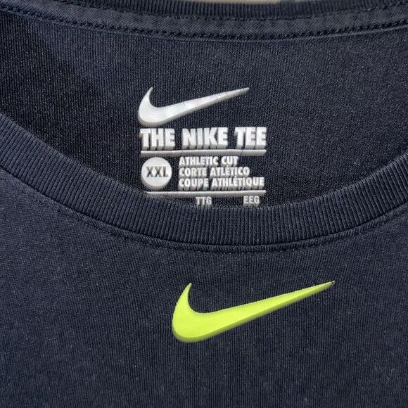 Nike BSBL Baseball Logo Black & Yellow Crew Neck Short Sleeve w/ Camouflage Camo - Picture 3 of 6